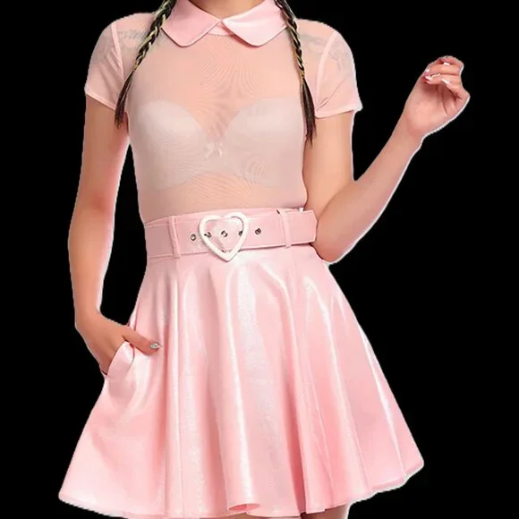 Dresses | Pink Glitter Skater Dress Sizes Various Sizes 2xl Plus Size Last  One | Poshmark